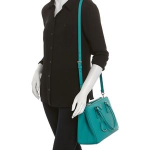 NEVER USED Prada Galleria Saffiano Leather Tote -  Teal
